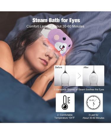 DIGHEIGG Lavender Steam Eye Mask - 20 Pcs | Disposable Eye Warm Compress for Dark Circles, Puffiness, Dry Eyes, Headache, Migraine, Stye | Relief Stress & Fatigue - Buy Online on SooperMarket.com