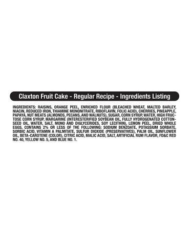 Claxton Fruit Cake 1 Lb Regular Recipe in New Exclusive Carton - Buy Online on SooperMarket.com