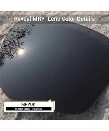 Mryok Polarized Replacement Lenses & Nose Bridge for Ray-Ban RB3183 63mm - Stealth Black | Durable High-Quality Eyewear Accessories - Buy Online on SooperMarket.com