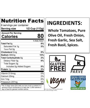 Hoboken Farms Marinara Gourmet Pasta Sauce - Keto Certified, No Sugar Added, Non GMO, Kosher, Vegan, Plant Based - 2-Pack, 1.56 Pound Each - Buy Online on SooperMarket.com