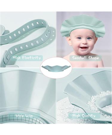 Baby Shower Cap Kids Shower Caps Shield Adjustable Hair Washing Shampoo Shield Baby Visor for Eyes Ears and Face (Blue a) - Buy Online on SooperMarket.com