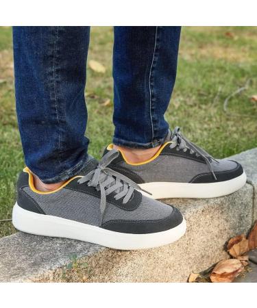 OrthoComfoot Men's Plantar Fasciitis & Achilles Tendonitis Shoes - Arch Support Fashion Sneaker for Heel & Foot Pain Relief - 11 W4 Grey - Buy Online on SooperMarket.com