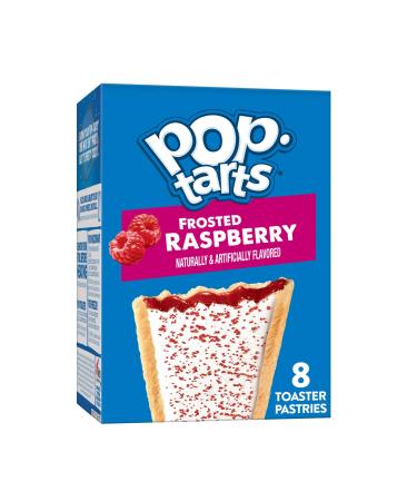 Pop-Tarts Toaster Pastries, Breakfast Foods, Kids Snacks, Frosted Raspberry, 13.5oz Box (8 Pop-Tarts)
