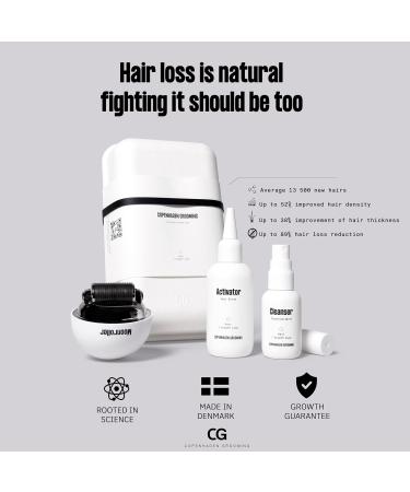 Hair Growth Kit - Activator Serum & Moonroller Follicle Stimulator | 50-Day Supply for Fuller Hair - Buy Online on SooperMarket.com