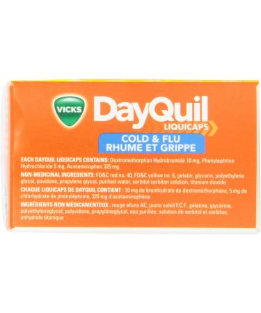 Vicks DayQuil Cold & Flu Multi-Symptom Relief Liquid Capsules + Vicks NyQuil Cold & Flu Multi-Symptom Relief Liquid Capsules Total 48 Count - Buy Online on SooperMarket.com