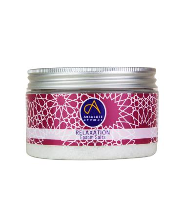 Absolute aromas relaxation epsom salt for relaxation - magnesium sulfate with 100% pure essential oils - chamomile lavender and mandarin oils (300g) 1 piece (1 Pack)