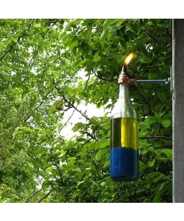 12pcs Fiberglass Tiki Wicks - Long Lifespan Replacement for Bottle Tiki Torches & Oil Lamps | Outdoor Garden Lighting Decor - Buy Online on SooperMarket.com