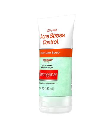 Neutrogena Oil-Free Acne Stress Control Power-Clear Facial Scrub - 2% Salicylic Acid Treatment - Exfoliating Daily Face Scrub for Acne-Prone Skin - 4.2 fl. oz - Buy Online on SooperMarket.com