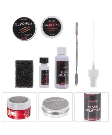Lurrose 4 PCS Scar Wax Kit special effects makeup kit modeling scar wax halloween makeup blood gel Bloody Gel: Makeup 5.4X2X2CMx4pcs Assorted Colorx4pcs - Buy Online on SooperMarket.com