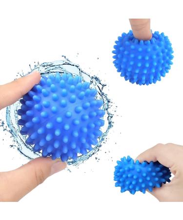 KOMUNJ 6 Pieces Dryer Ball Washing Ball for Washing Machine Balls for Fluffy Laundry Reusable Dryer Balls Laundry Tumble Dryer Drying Ball (Blue) - Buy Online on SooperMarket.com