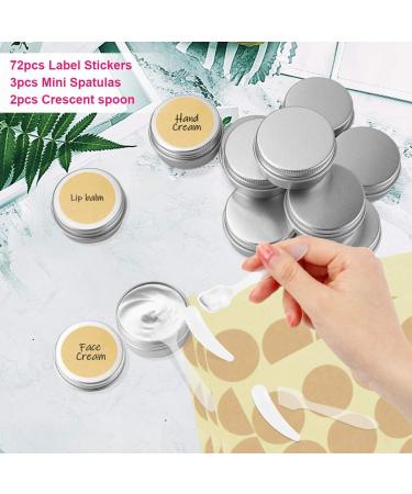 Belicoo 24-Piece Aluminum Empty Pots - 20ml Travel Cream Jars with Screw Caps for Cosmetics Lotion and Candles - Silver - Buy Online on SooperMarket.com