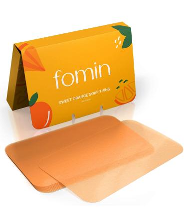 FOMIN Antibacterial Paper Soap Sheets - Portable Travel Soap in Orange (Pack of 1) for Camping & Hand Washing - Buy Online on SooperMarket.com