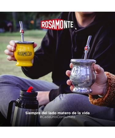 Yerba Mate Rosamonte Traditional 0.5kg Stainless Steel Tea Set | Kalebasse & Bombilla - Premium Mate Experience - Buy Online on SooperMarket.com
