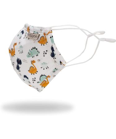 Osann Kids Face Mask - Pack of 2 with 5 Filters | Cute Dino Design for Safe & Comfortable Wear - Buy Online on SooperMarket.com