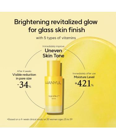 HANYUL Yuja Vitamin C Face Serum - Brightening & Firming Facial Treatment with Vitamin C Capsules | 1.01 fl. oz. - Shop Internationally - Buy Online on SooperMarket.com