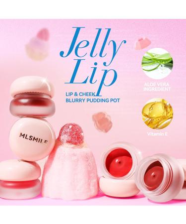Jelly Lipstick Mud - Moisturizing Matte Velvet Lip Glaze & Cheek Blush with Aloe Vera | High Pigment Long Lasting Lip Makeup (05#Cupid 1 OZ - Buy Online on SooperMarket.com