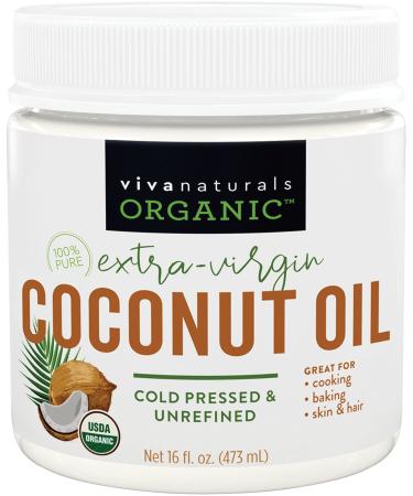 Viva Naturals Organic Extra Virgin Coconut Oil, 16 Ounce