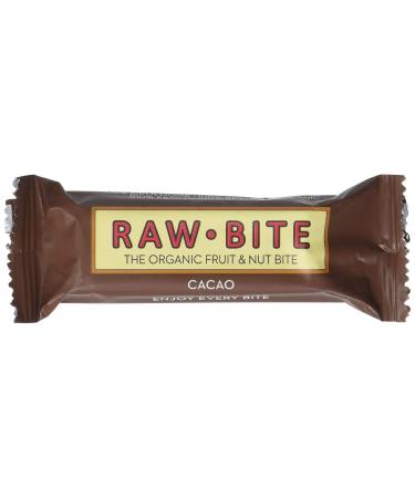 Buy Raw Bite Raw Food Bars Cacao Pack of 12 (50g each) | Healthy Snack | International Shipping - Buy Online on SooperMarket.com