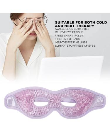 Reusable Gel Bead Eye Pack - Hot & Cold Compress Eye Mask for Fatigue Relief Dark Circles & Migraines - Soft Silicone Gel Eye Pad (Purple - Buy Online on SooperMarket.com
