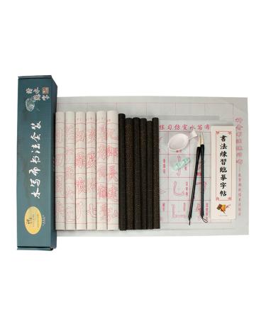 Chinese Calligraphy Practice Reusable Chinese Magic Cloth Water-Paper Set Suitable for Beginners Chinese Calligraphy Set