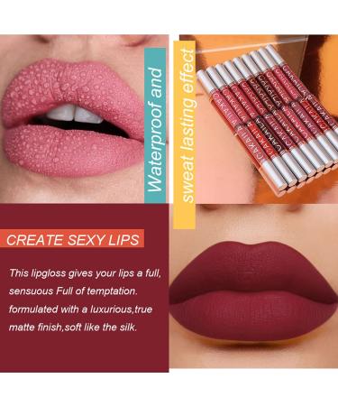 Petansy 18 Colors Matte Lipstick Set - Nude Velvet Liquid Lipstick Collection | Long-Lasting, Non-Stick, Waterproof Lip Gloss with Gift Box (18 Color/Set) - Buy Online on SooperMarket.com