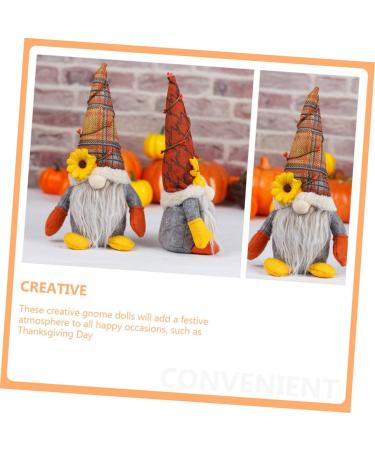 ABOOFAN Doll Thanksgiving Harvest Rudolph Gnome Decoration for Decor Figurine Autumn Festival Party Assorted Color 28X11X7CM - Buy Online on SooperMarket.com