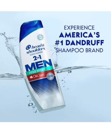 Head and Shoulders Men's 2 in 1 Dandruff Shampoo & Conditioner - Old Spice Pure Sport 20.7 oz | International Shipping Available - Buy Online on SooperMarket.com