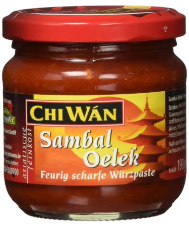Chi W n Sambal Oelek - Fiery hot seasoning paste made from peppers Glass 190 g 1 190 g (1 pack)