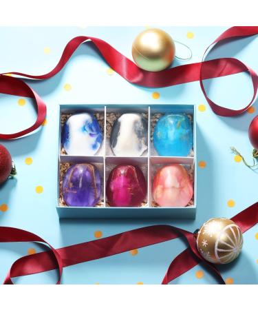 BFF BEAUTY Soap Rocks Set - 6pcs Hand Face Body Bar Soap - Gemstone Soap Bars for Women & Men - Moisturizing Skin - Birthday Gift Idea - Buy Online on SooperMarket.com