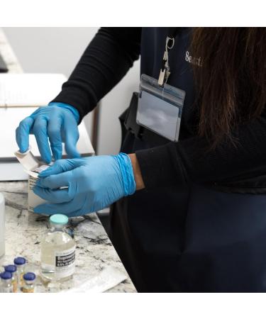 3 mil Blue Nitrile Gloves - Small (Pack of 100) | Latex-Free, Chemo-Rated Disposable Gloves - Buy Online on SooperMarket.com