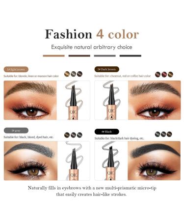 Buy Light Brown Eyebrow Pen - Microblading Smudge-Proof Pencil | Waterproof & Long-Lasting by Aaiffey - Buy Online on SooperMarket.com