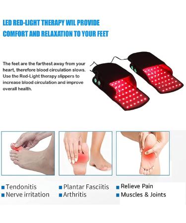 LXT PANDA 1 Pair Red Light Therapy Slipper LED Infrared Light Therapy Device with 850nm 660nm for Foot Pain Relief Foot Nerve Feet - Buy Online on SooperMarket.com