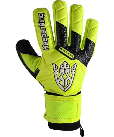 Buy Keeperking SP 2.0 Goalkeeper Gloves for Kids & Adults | Removable Finger Protection Strong Grip Soccer Gloves Available in Yellow-Black Sizes 3-10 - Buy Online on SooperMarket.com