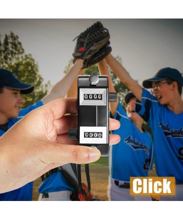 Flutesan 2-Piece Dual Pitch Counter Set - Black Handheld Score Tracker for Baseball Umpires and Scorekeepers - Buy Online on SooperMarket.com