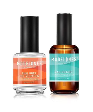 Modelones Gel Nail Polish Matte Top Coat, Base Coat Set with Primer & Dehydrator - Buy Online on SooperMarket.com