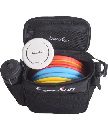 Gamesun Disc Golf Set - 6 Discs & Mini Disc Bag Towel in Black - Buy Online on SooperMarket.com