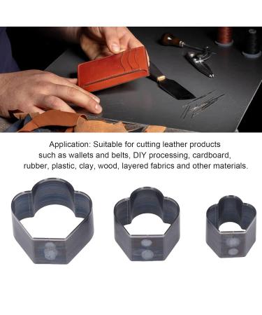 Crown-Shaped Leather Dance Tool Set - 3-Part Craft Punching Equipment | Alloyed Steel 1-Hole Hollow Punch - Buy Online on SooperMarket.com