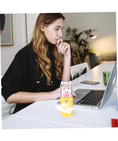 Moisturizer Air Diffuser Small Humidifier Plant Pocket Size Humidifier Face Steamer 3.8x3.8x10.8cm Yellow - Buy Online on SooperMarket.com