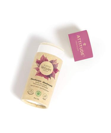 ATTITUDE Deodorant - Vegan & Cruelty-Free, Plastic-Free, Plant-Based, White Tea Leaves - 3oz - Buy Online on SooperMarket.com