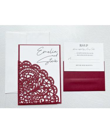 Paver RED/Wine/Burgundy Cardstock Paper - 8.5 x 11 inch Premium 80 lb. Cover - 25 Sheets from Cardstock Warehouse - Buy Online on SooperMarket.com