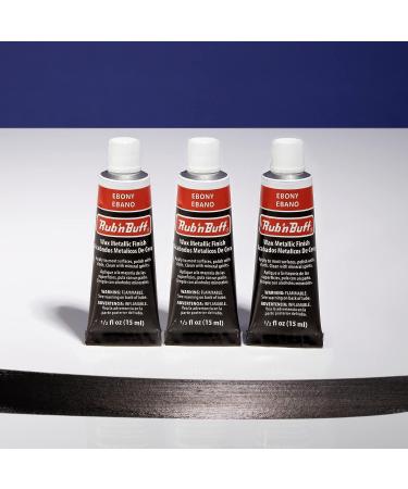 AMACO Rub n Buff Ebony 15ml - Metallic Finish Gilding Wax Set for Furniture Antiquing - Rub and Buff Colors - 3 Tubes - Buy Online on SooperMarket.com