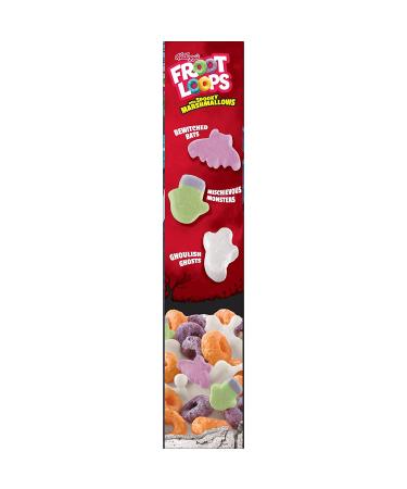 Kelloggs Froot Loops Breakfast Cereal with Marshmallows  Fruit Flavored  Halloween Snacks  Original with Spooky Marshmallows  10.5oz Box (1 Box) - Buy Online on SooperMarket.com