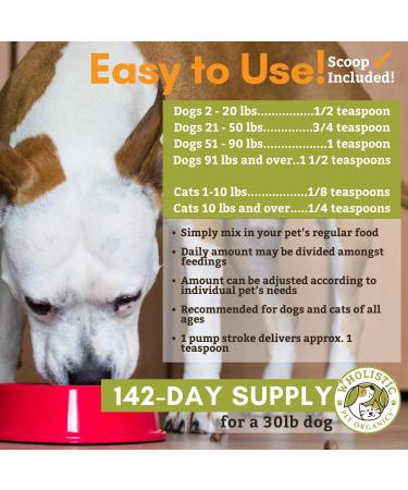 Wholistic Pet Organics Flaxseed Oil for Dogs - 16 Oz | Organic Antioxidant-Rich Omega 3 & 6 Supplement for Cardio, Immune, Skin & Coat Health - Buy Online on SooperMarket.com