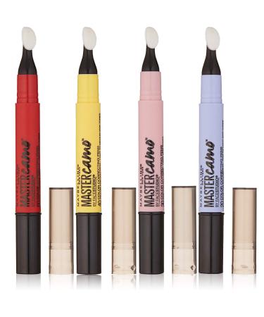 (4-Color Set (Red Yellow Pink Blue)) - Maybelline Master Camo Colour Correcting Pen 4-Colour Set (Red Yellow Pink Blue)