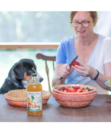 Mother Earth Organic Apple Cider Vinegar with The Mother | 2/16 oz Glass Bottles - Buy Online on SooperMarket.com