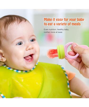 Baby Fresh Fruit Food Feeder Pacifier 2 Pack HAOBAOBEI Silicone Teething Toy for Babies 3-12 Months BPA-Free Baby Teether Teething Relief Infant Teething Toy with 4 Silicone Pouch (Green&Pink) Rabbit Series - Green &... - Buy Online on SooperMarket.com