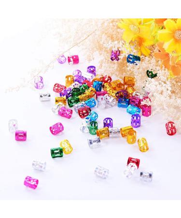 350 Pcs Dreadlocks Metal Hair Cuffs - 7 Colors Adjustable Braid Accessories for Stunning Hairstyles - Buy Online on SooperMarket.com