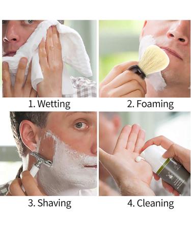Ankroyu Soft Hair Shaving Brush - Professional Wooden Handle Beard Brush for Perfect Shave | Portable & Lightweight Beard Cleaning Tool - Buy Online on SooperMarket.com