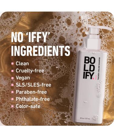 Boldify Thickening Spray + Hair Fiber (Dark Brown) + Shampoo Thicken Up Bundle: Volume Root Lift Texture for Thinning Hair - Buy Online on SooperMarket.com