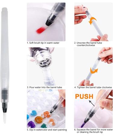 Funto Watercolor Set - 48 Color Paint with Brushes, Water Brush Pens, Pad, Tape, Sponge, Palette - Painting Kit for Kids, Adults, Beginners - Buy Online on SooperMarket.com